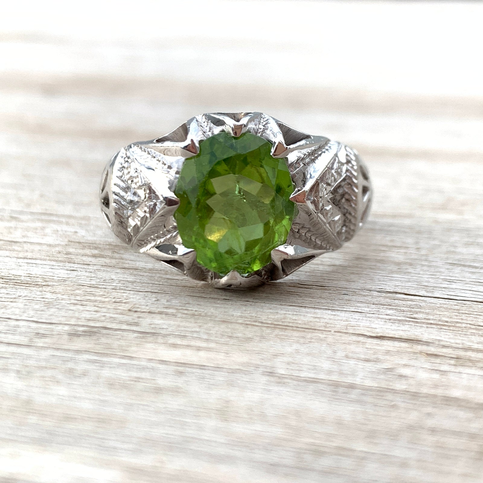 Zahra Al-Khadra Peridot Sterling Silver Ring