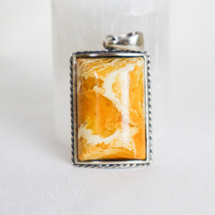 Anbar Al-Fajr (Amber) Sterling Silver Pendant