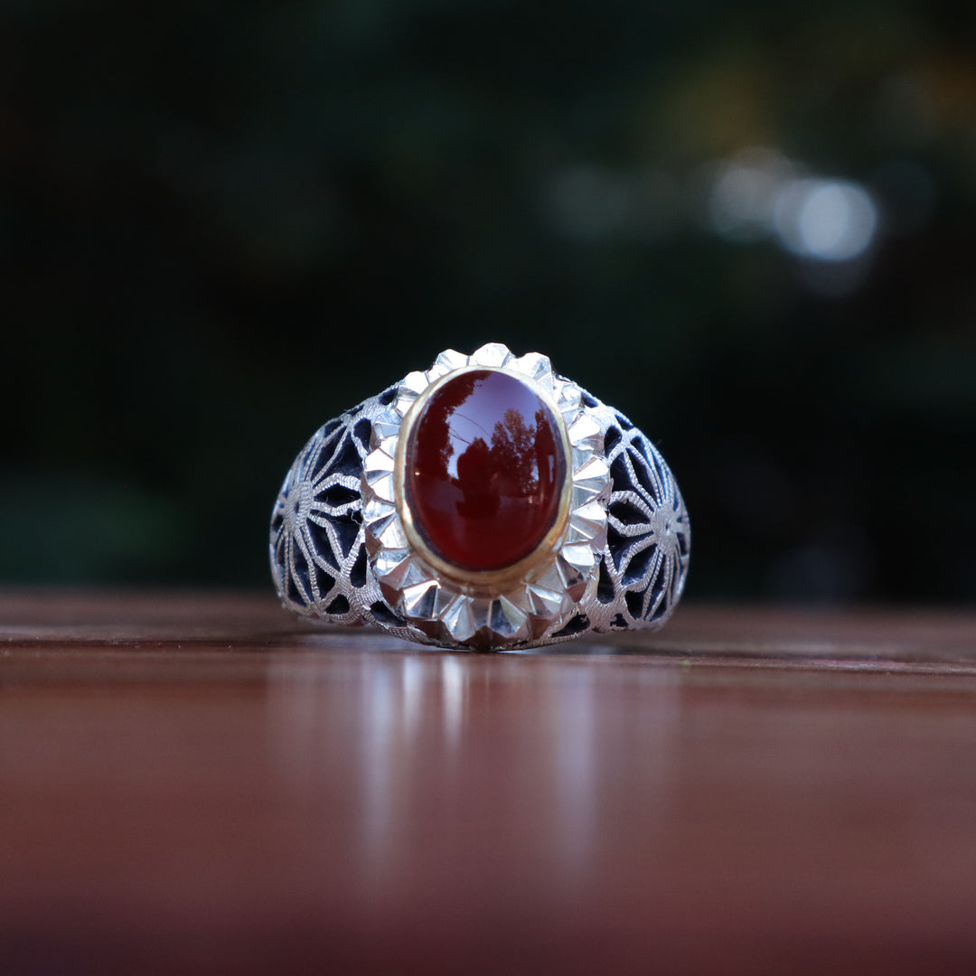 Dawlat Al-Nur Yemeni Aqeeq Ring