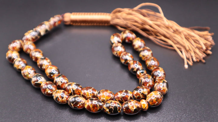 Jinan Kahraman Amber Tasbih | A Prayer Bead of Warmth and Devotion