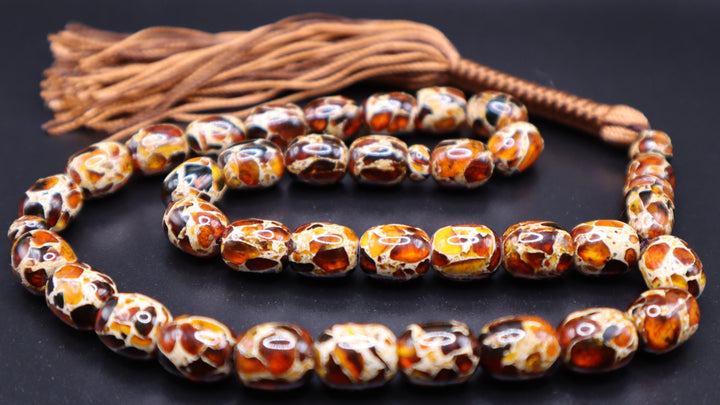 Rawdah Kahraman Amber Tasbih | Sacred Beads of Light