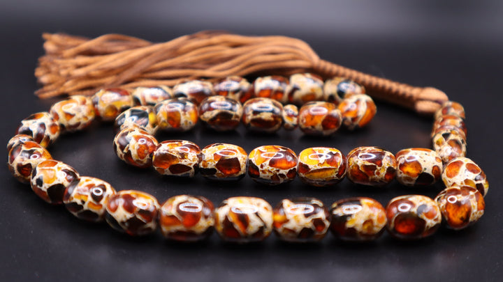 Rawdah Kahraman Amber Tasbih | Sacred Beads of Light