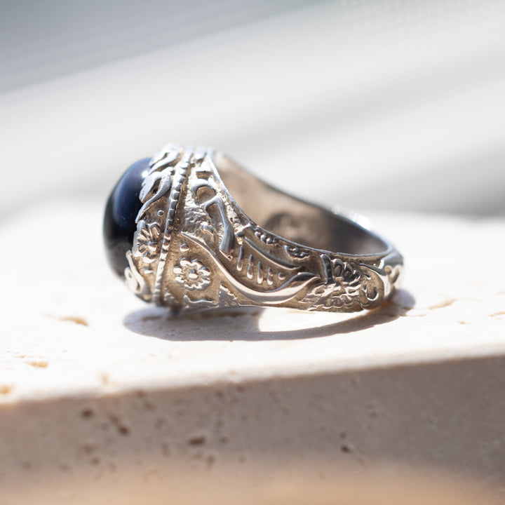 Midnight Majesty Sterling Silver Ring