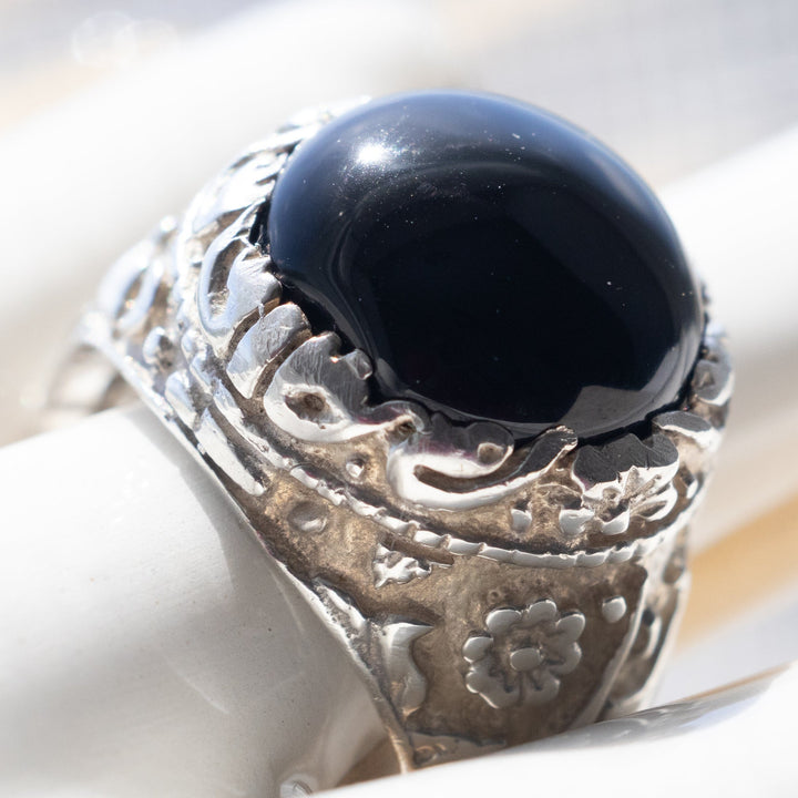 Midnight Majesty Sterling Silver Ring