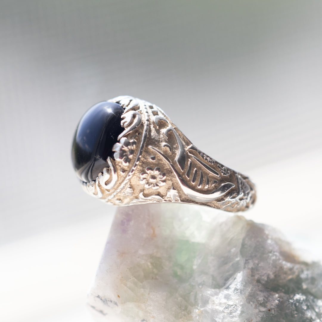 Midnight Majesty Sterling Silver Ring