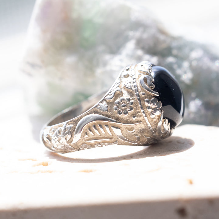 Midnight Majesty Sterling Silver Ring