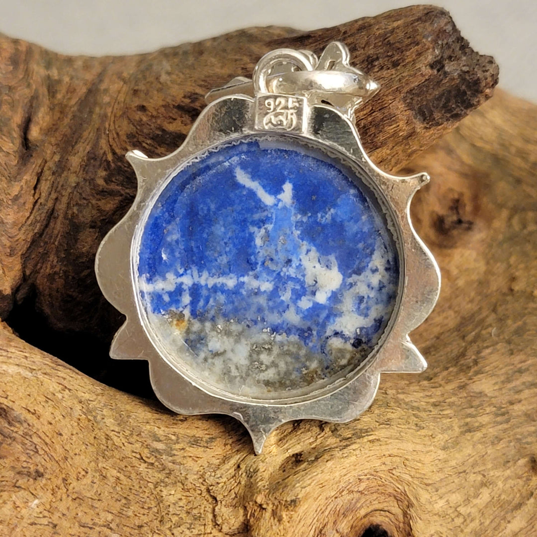 Lapis Lazuli Round Stone Pendant - Al Ali Gems