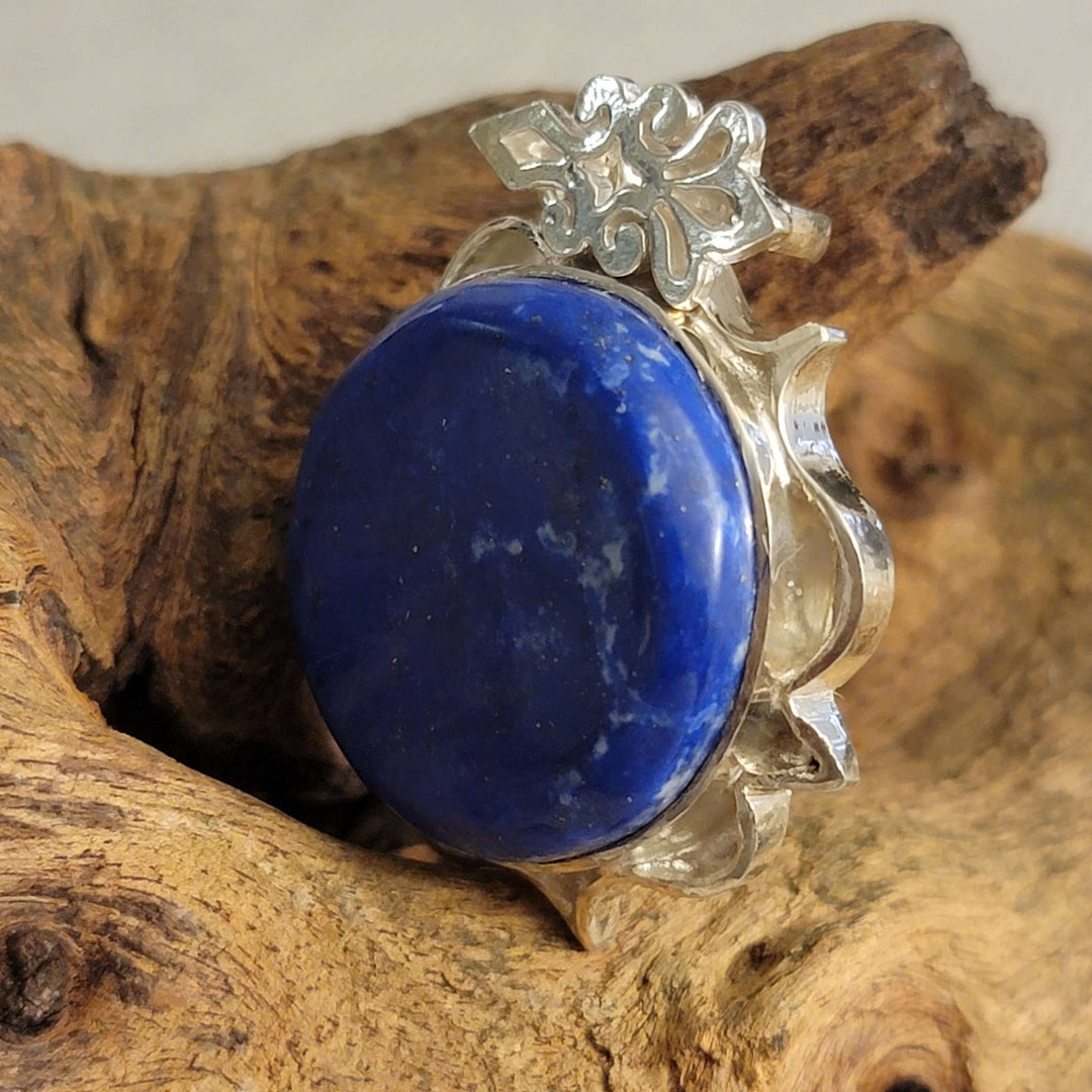 Lapis Lazuli Round Stone Pendant - Al Ali Gems