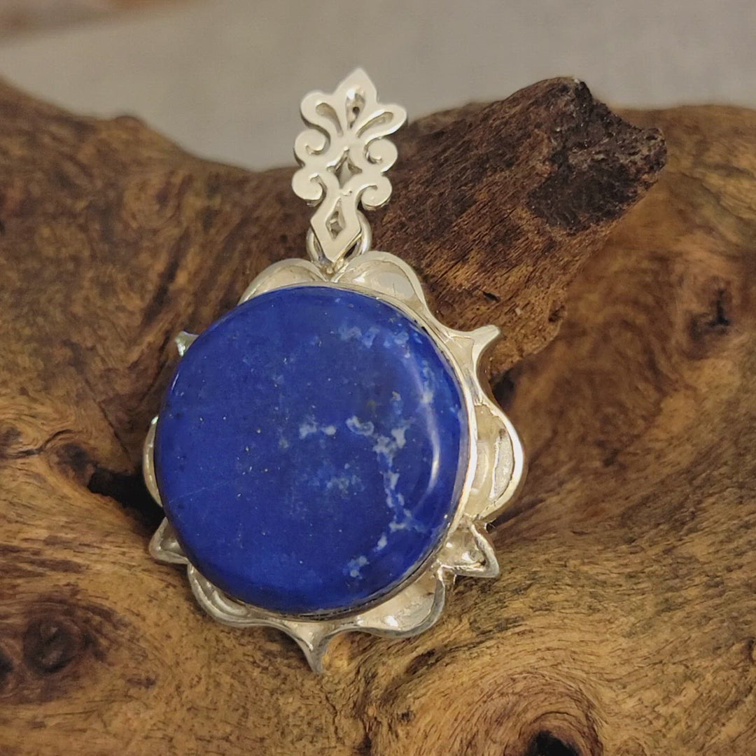 Persian Lapis Lazuli Sterling Silver Pendant